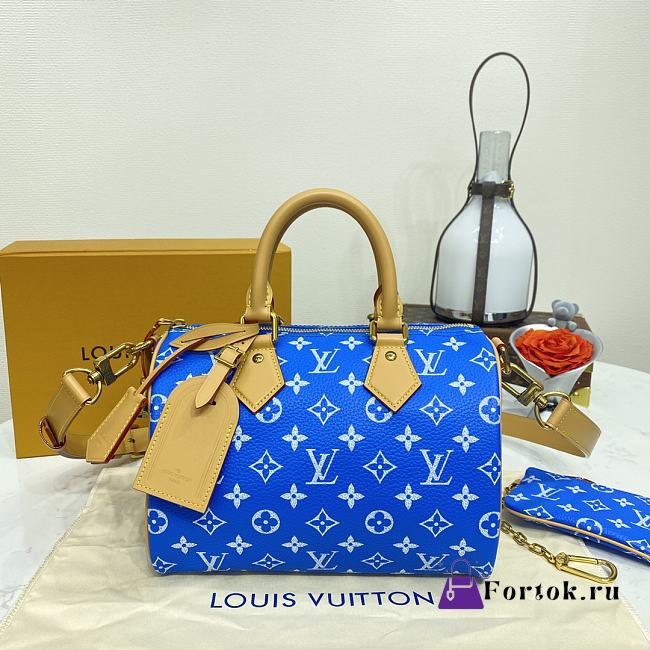 Fortok Louis Vuitton Speedy P9 Bandoulière 25 Bag Blue M24444 25x15x15cm - 1