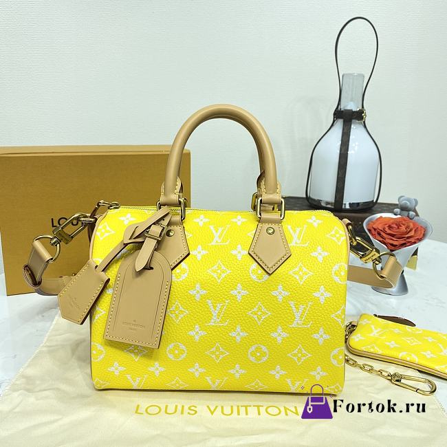 Fortok Louis Vuitton Speedy P9 Bandoulière 25 Bag Yellow M24426 25x15x15cm - 1
