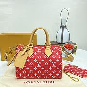 Fortok Louis Vuitton Speedy P9 Bandoulière 25 Bag Red M24425 25x15x15cm - 1