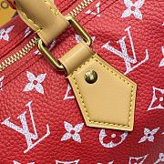 Fortok Louis Vuitton Speedy P9 Bandoulière 25 Bag Red M24425 25x15x15cm - 2