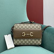 Fortok Gucci Horsebit 1955 Crossbody Bag In Brown 645454 23x17x6cm - 1