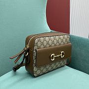 Fortok Gucci Horsebit 1955 Crossbody Bag In Brown 645454 23x17x6cm - 4