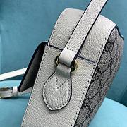 Fortok Gucci Horsebit 1955 Crossbody Bag In White 645454 23x17x6cm - 6