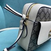 Fortok Gucci Horsebit 1955 Crossbody Bag In White 645454 23x17x6cm - 5