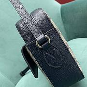 Fortok Gucci Horsebit 1955 Crossbody Bag In Black 645454 23x17x6cm - 5
