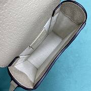 Fortok Gucci Canvas Ophidia GG Mini Bag in White 496056 11.5x5x17cm - 5
