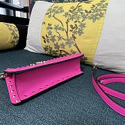 Fortok Valentino Garavani Rockstud Leather Clutch Bag Pink 28cm - 5