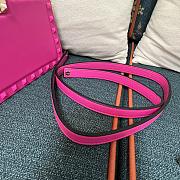 Fortok Valentino Garavani Rockstud Leather Clutch Bag Pink 28cm - 3