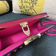 Fortok Valentino Garavani Rockstud Leather Clutch Bag Pink 28cm - 2