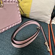 Fortok Valentino Garavani Rockstud Leather Clutch Bag Light Pink 28cm - 3