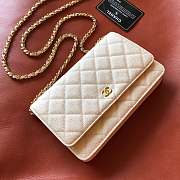Fortok Chanel Classic Woc Caviar Leather Bag White 20x13x3cm - 2