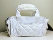 Fortok Chanel Coco Neige Travel Bag White 16x35x20cm - 4