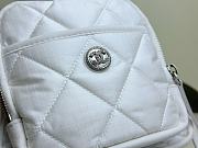 Fortok Chanel Coco Neige Travel Bag White 16x35x20cm - 2