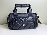 Fortok Chanel Coco Neige Travel Bag Black 16x35x20cm - 1