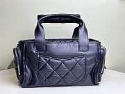 Fortok Chanel Coco Neige Travel Bag Black 16x35x20cm - 2