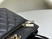 Fortok Chanel Small Shopping 2way Hand Shoulder Bag Caviar Skin Black 26x20x13cm - 5