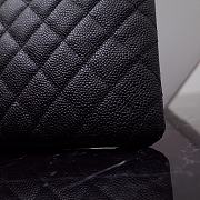 Fortok Chanel Black Caviar Leather Clutch 29x20cm - 2