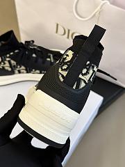 Fortok Dior Walk'n' Canvas & Leather Sneaker In Blue - 4