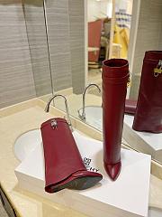 Fortok Givenchy 4G Logo Boots in Burgundy - 6