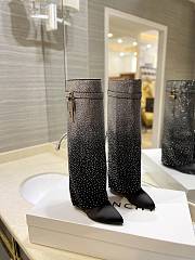 Fortok Givenchy Shark Lock Embellished Knee-high Boots - 1