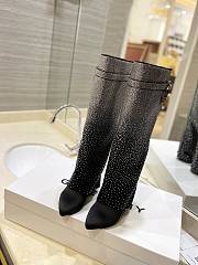 Fortok Givenchy Shark Lock Embellished Knee-high Boots - 4
