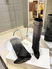 Fortok Givenchy Shark Lock Embellished Knee-high Boots - 2