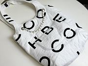 Fortok Chanel 2023 Coco Beach Bag White 40x42x14cm - 5