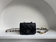 Fortok Chanel Small Waist Bag Black 10x7.5x2cm  - 1
