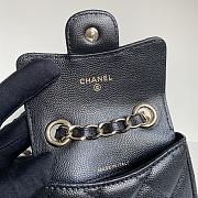 Fortok Chanel Small Waist Bag Black 10x7.5x2cm  - 2