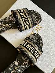 Fortok Dior Dway Slides Black And Gold-tone - 6