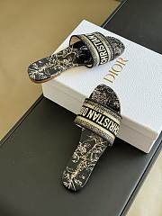Fortok Dior Dway Slides Black And Gold-tone - 4