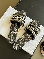Fortok Dior Dway Slides Black And Gold-tone - 2