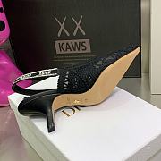 Fortok Dior J'a Lace & Leather Slingback Pump Black - 6