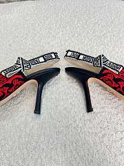Fortok Dior J'adior Slingback Pump Red&Black - 3