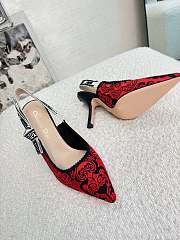 Fortok Dior J'adior Slingback Pump Red&Black - 5