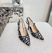 Fortok Dior J'adior Slingback Pump White&Black - 1