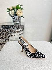 Fortok Dior J'adior Slingback Pump White&Black - 6