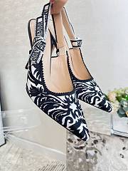 Fortok Dior J'adior Slingback Pump White&Black - 5