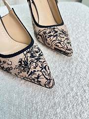 Fortok Dior J'adior Slingback Pump Beige&Black - 6