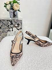 Fortok Dior J'adior Slingback Pump Beige&Black - 4