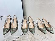 Fortok Dior J'Adior Slingback Pump Green&Blue - 1
