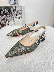 Fortok Dior J'Adior Slingback Pump Green&Blue - 6