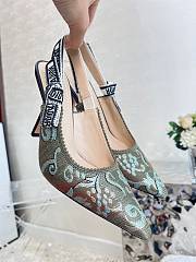 Fortok Dior J'Adior Slingback Pump Green&Blue - 5