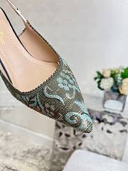 Fortok Dior J'Adior Slingback Pump Green&Blue - 4