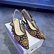 Fortok Dior J'adior Slingback Pump Saint-Gall Denim - 1