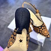 Fortok Dior J'adior Slingback Pump Saint-Gall Denim - 6
