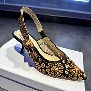 Fortok Dior J'adior Slingback Pump Saint-Gall Denim - 5
