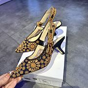 Fortok Dior J'adior Slingback Pump Saint-Gall Denim - 4