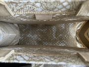Fortok Dior Medium Dior Book Tote Beige D-lace Butterfly 36.5x28x16.5cm - 3