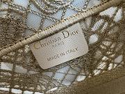 Fortok Dior Medium Dior Book Tote Beige D-lace Butterfly 36.5x28x16.5cm - 2
